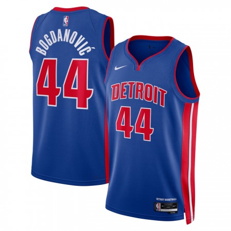 NBA Mænd Trøje Detroit Pistons Bojan Bogdanovic 44 2022-23 Nike Icon Edition Blå Swingman